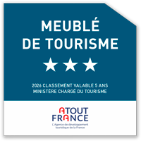 Panneau meublé de tourisme 3 étoiles pour Au Bercail à Rochefort